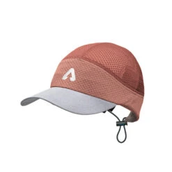 P.A.C. PAC Mesh Run Cap - Salmon/Grey