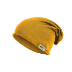 P.A.C. PAC Nature Merin 100% Recycled Merino Beanie - Yellow