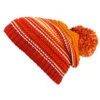 Buff Knitted & Polar Fleece Hat Neper Red Samba