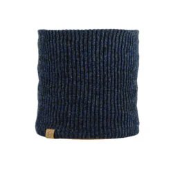 Buff Knitted & Fleece Neckwarmer Lyne Night Blue