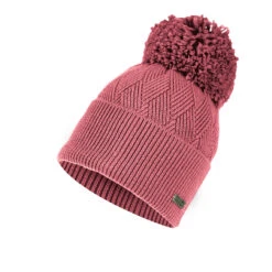 P.A.C. PAC Kenye Merino Pom Pom Beanie - Rose