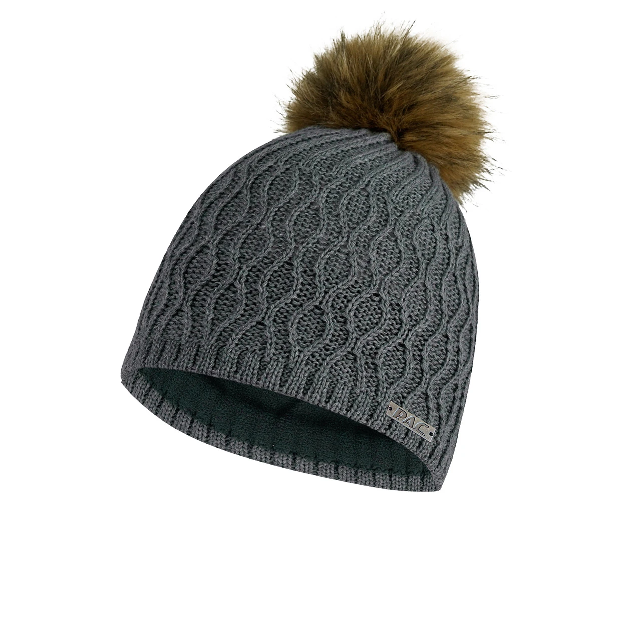 P.A.C. PAC Kisala Pom Beanie Grey 1 P.A.C. PAC Kisala Pom Beanie Grey