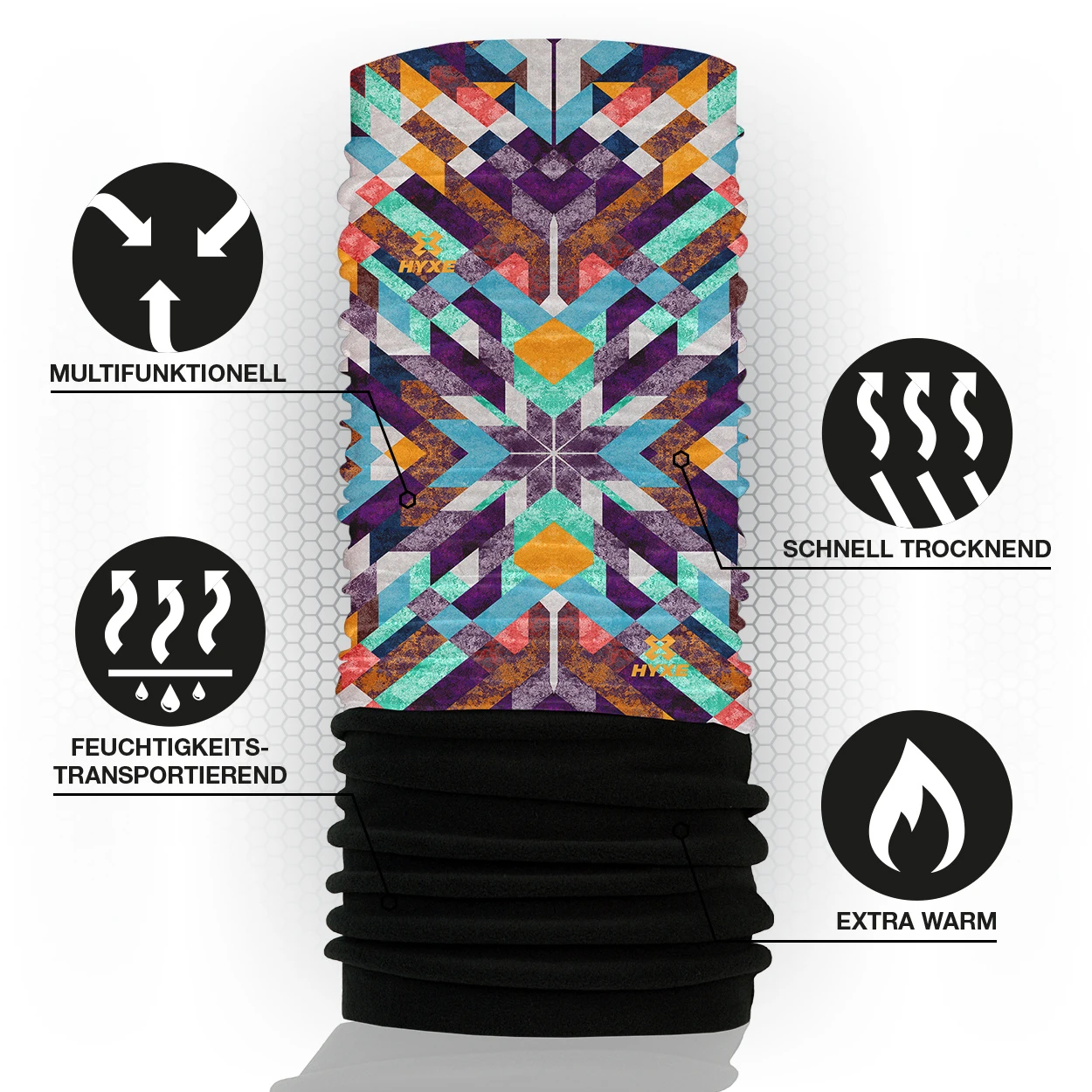 HYXE Fleece Indianclour 5 HYXE Fleece Indianclour – Bild 5