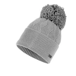 P.A.C. PAC Kenye Merino Pom Pom Beanie - Grey