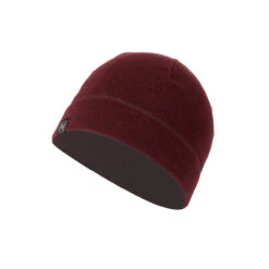 Buff Polar Hat Maroon Htr