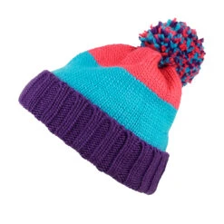 Buff Knitted & Polar Hat Berna Plum