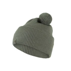 Buff Knitted Hat Tim Light Grey