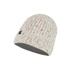 Buff Knitted & Fleece Band Hat Kim White