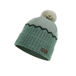 P.A.C. PAC Akela Merino Pom Beanie Green