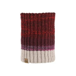 Buff Knitted & Fleece Neckwarmer Alina Maroon